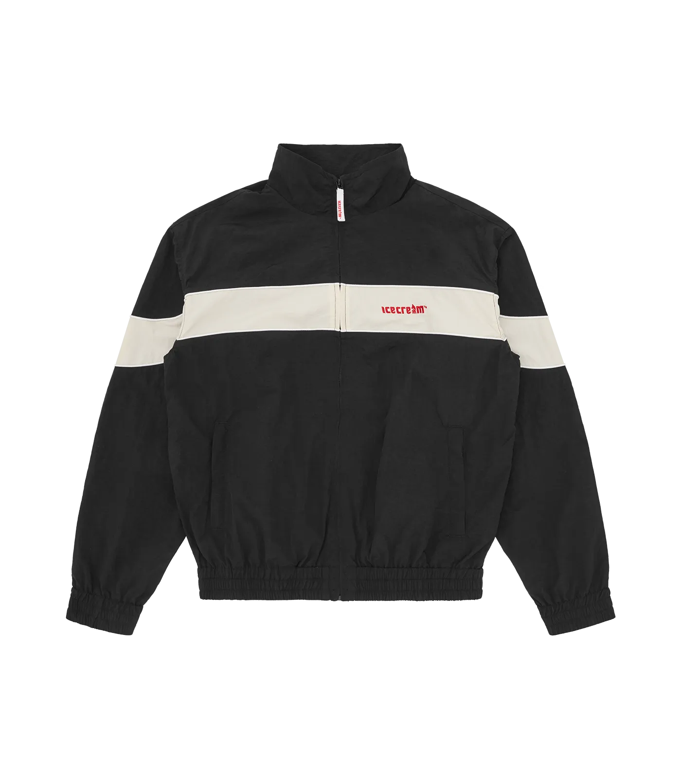 NYLON TRACK JACKET - BLACK