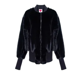 Oversized Teddy Bomber Jacket