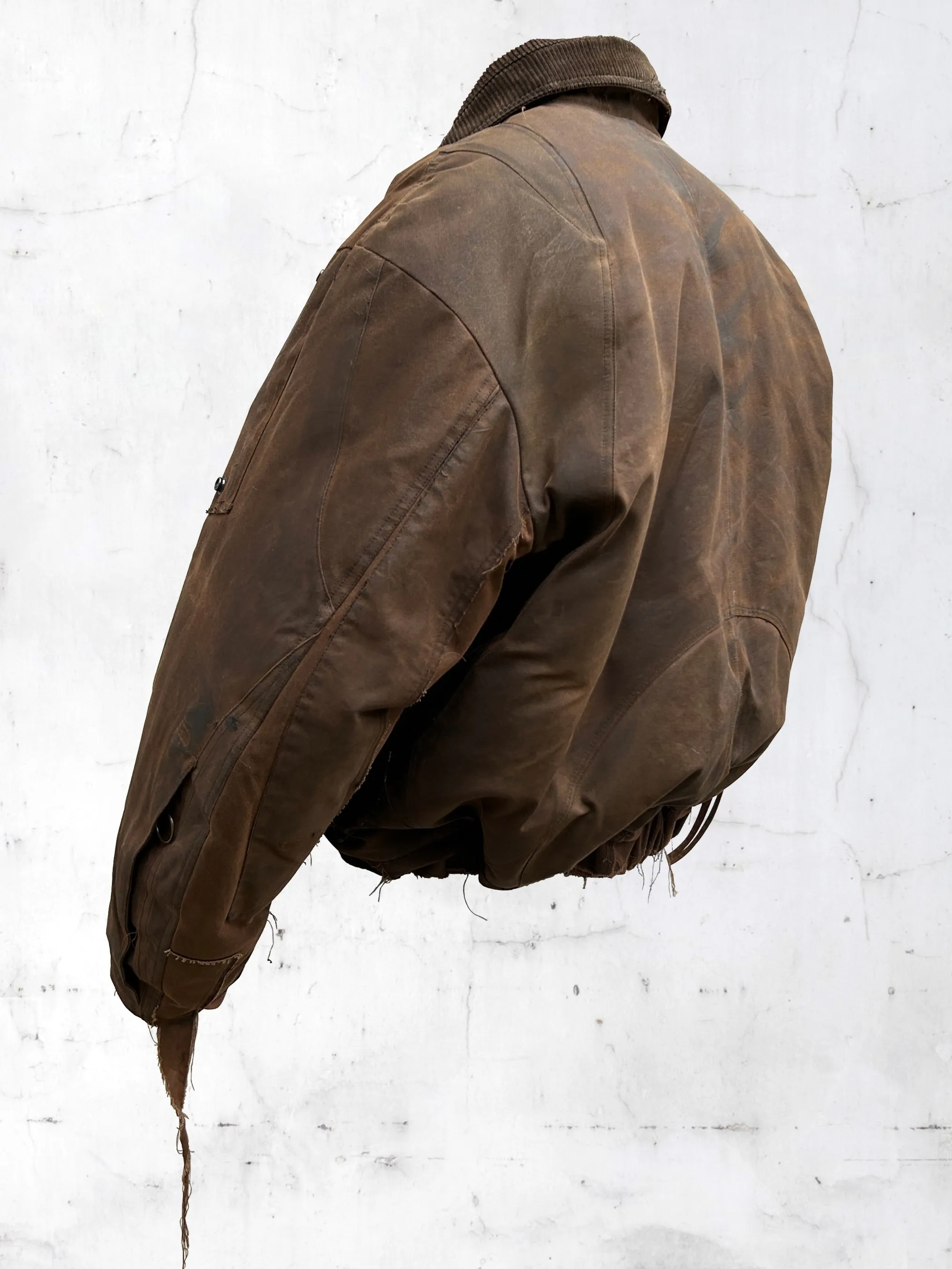 PATCHWORK BOMBER JACKET MARRON