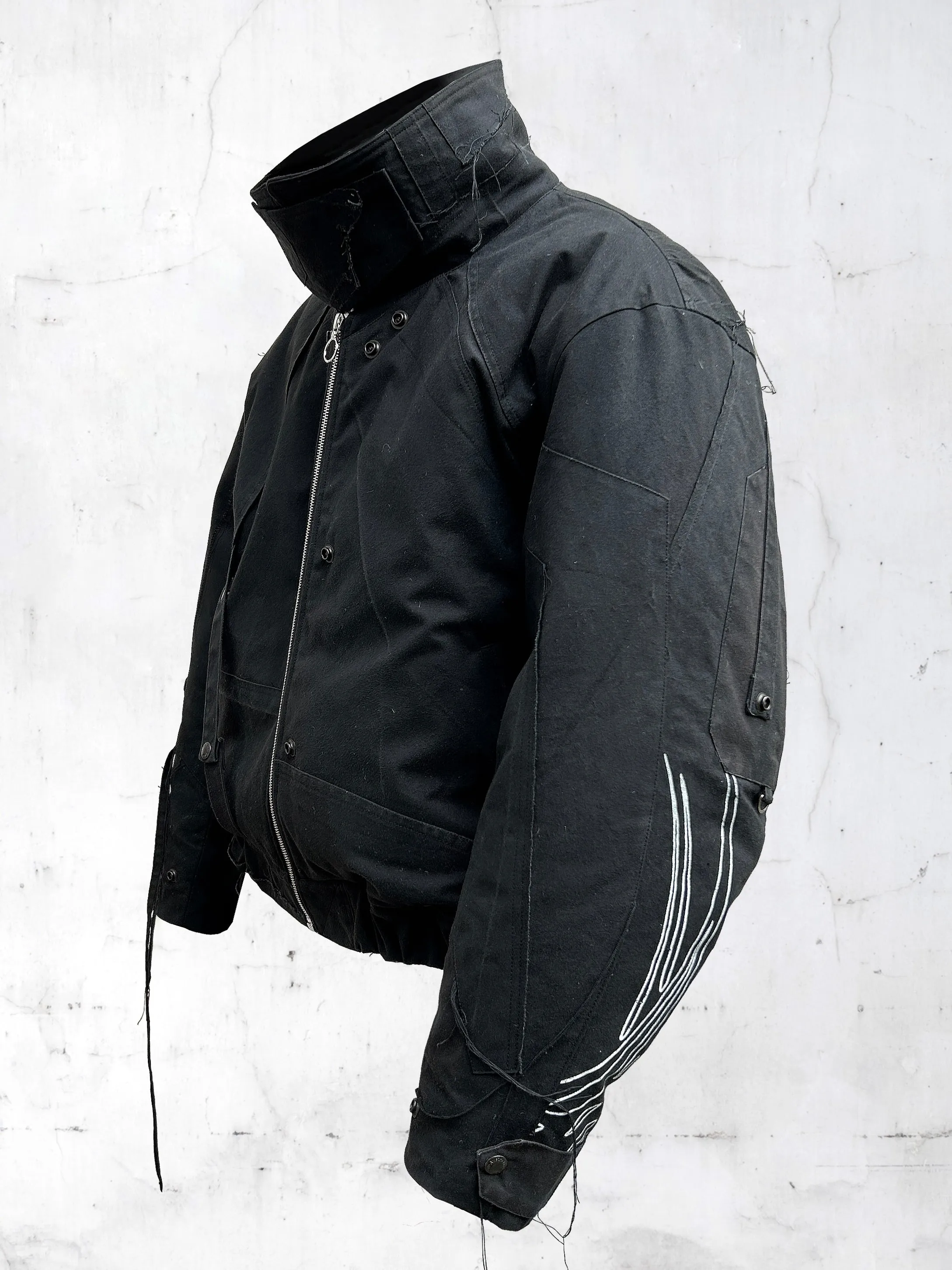 PATCHWORK BOMBER JACKET NOIR