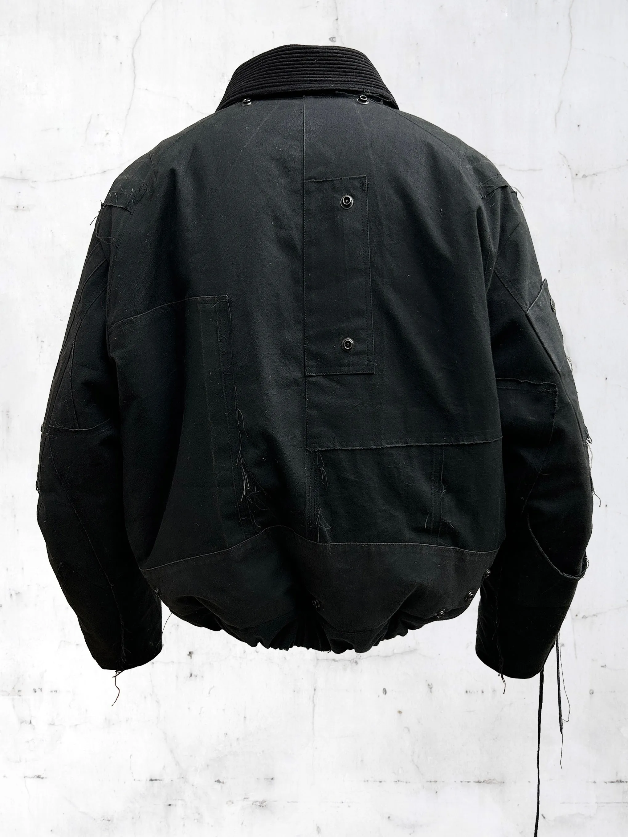 PATCHWORK BOMBER JACKET NOIR