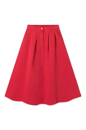 PEN SKIRT RED