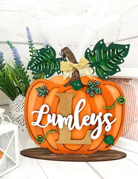 Personalised Family Pumpkin Decoration