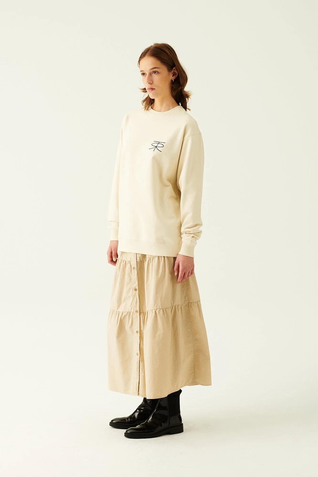 PHI GMTD SKIRT BEIGE