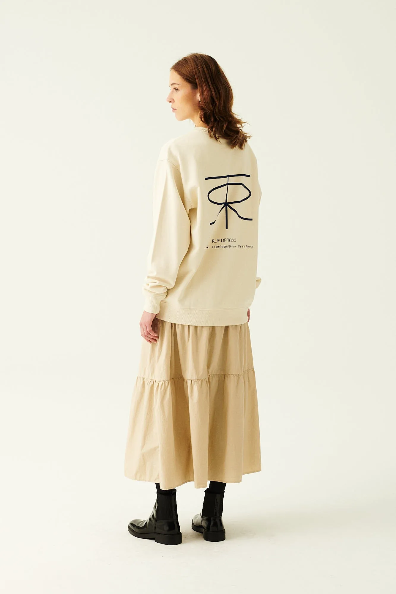 PHI GMTD SKIRT BEIGE
