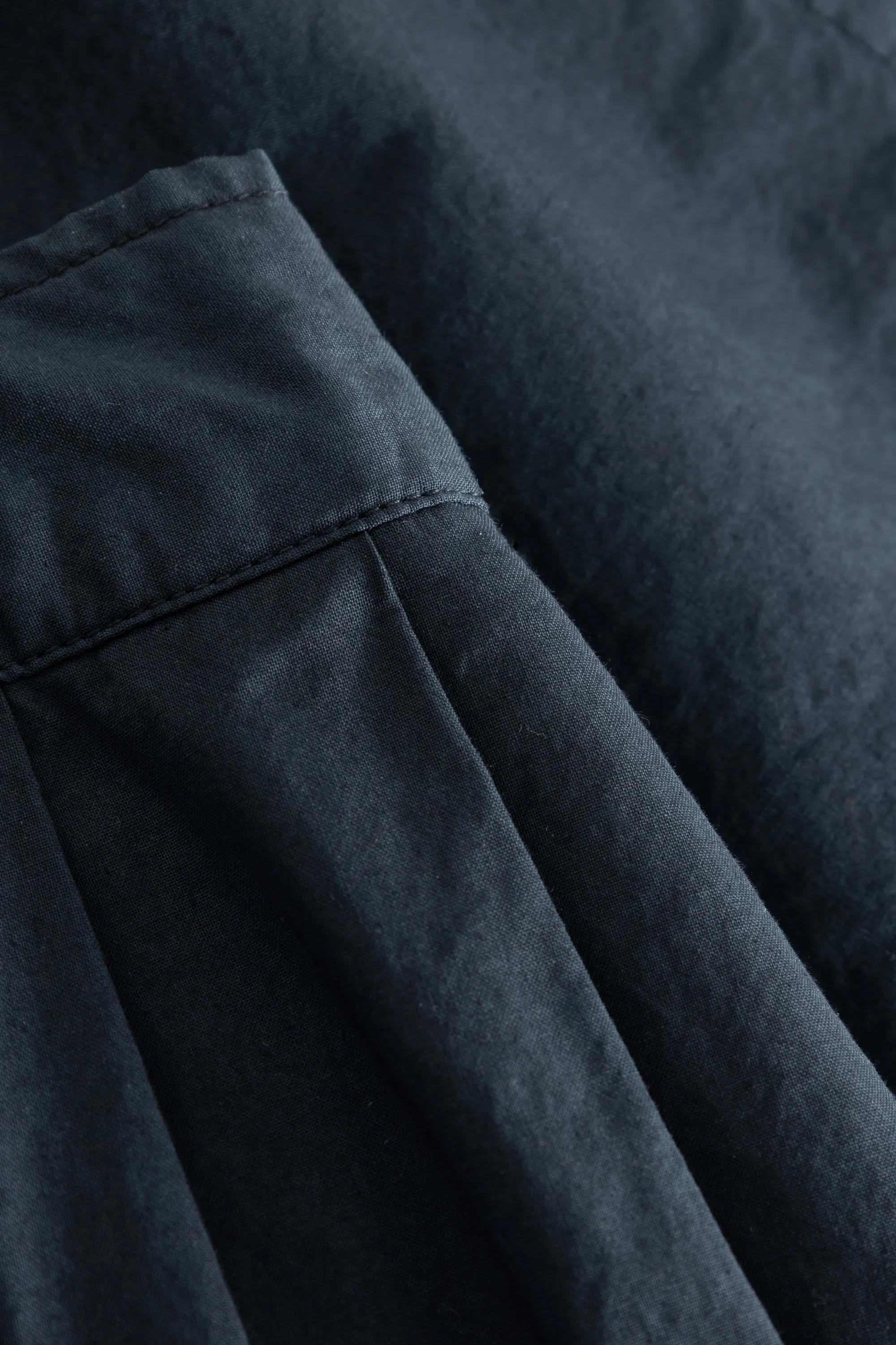 PIPPA GARMENT DYED POPLIN - DARK NAVY