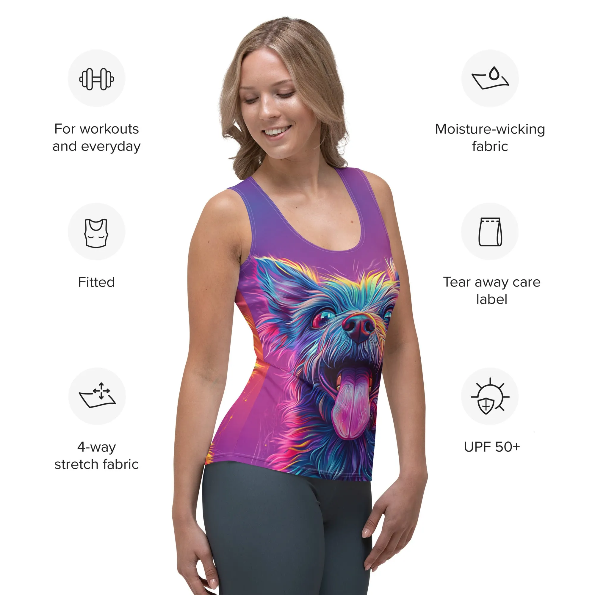 Playful Hues Sublimation Cut & Sew Tank Top