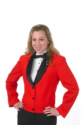"Maggie" Women's Red Eton Jacket