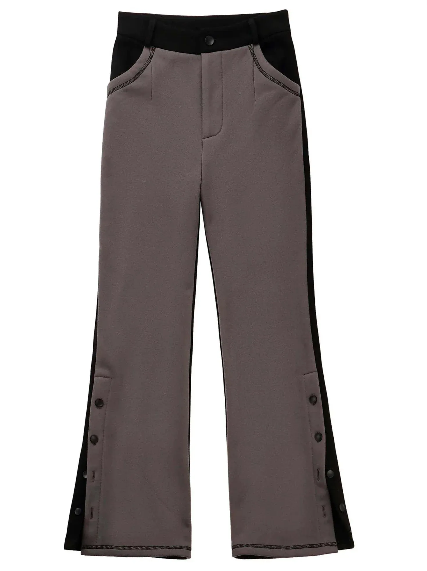 Rabbit Ear Contrast Zip Parker Pants Skirt