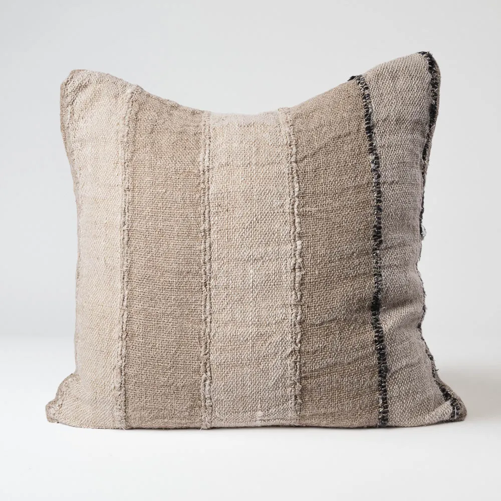 Retreat Cushion -  Natural/Ivory/Black