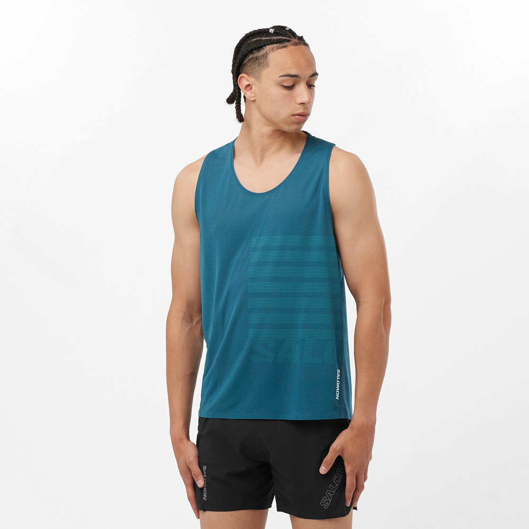 Salomon Men&#x27;s Sense Aero Graphic Tank Top Deep Dive | Buy Salomon Men&#x27;s Sense Aero Graphic Tank Top Deep Dive here | Outnorth