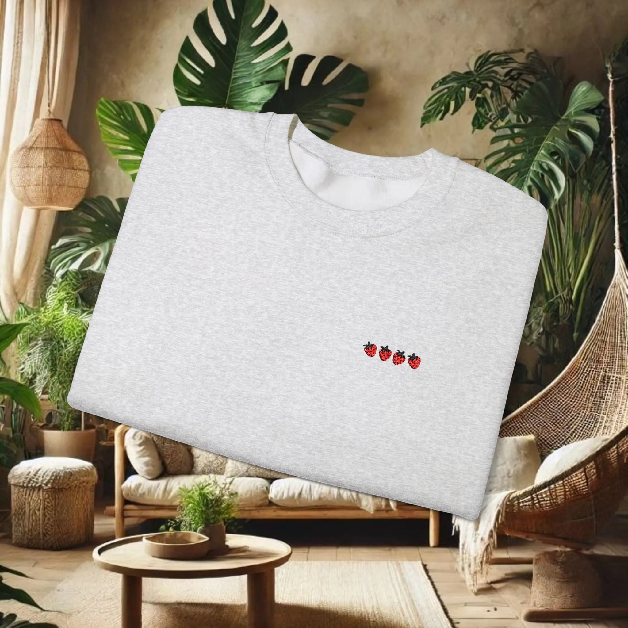 Strawberry Crewneck Sweatshirt - Unisex