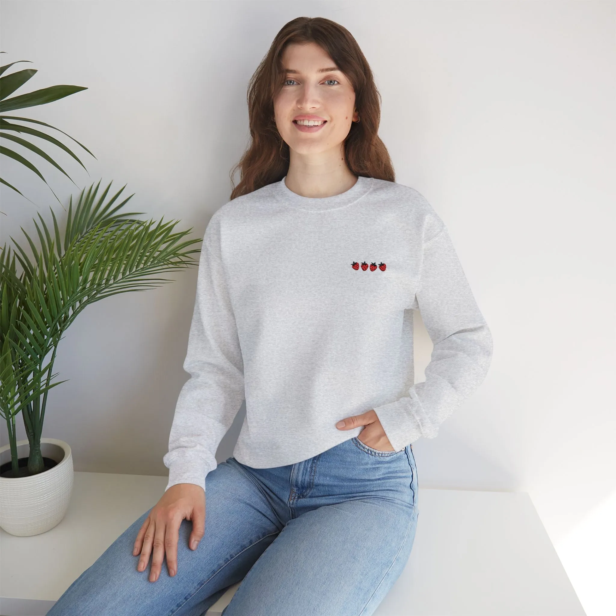 Strawberry Crewneck Sweatshirt - Unisex