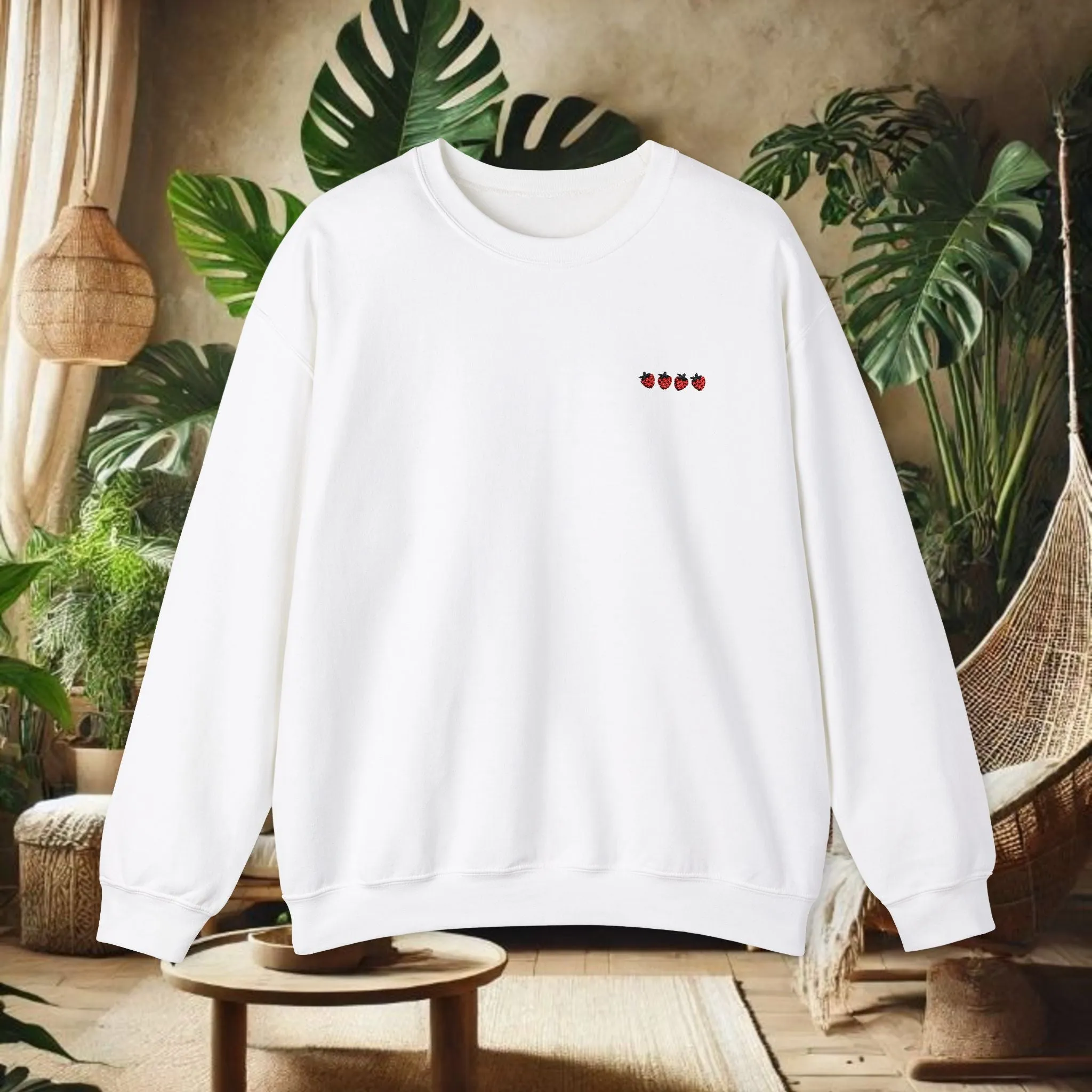 Strawberry Crewneck Sweatshirt - Unisex