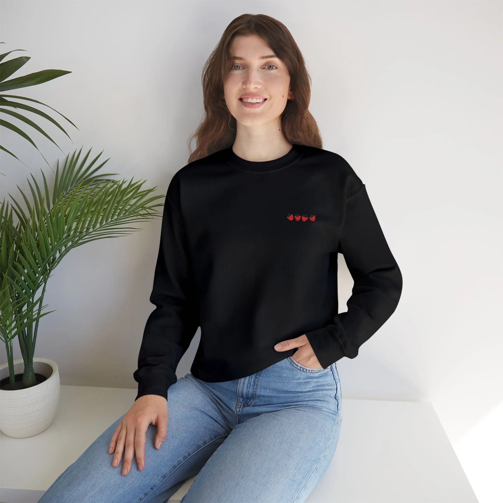 Strawberry Crewneck Sweatshirt - Unisex