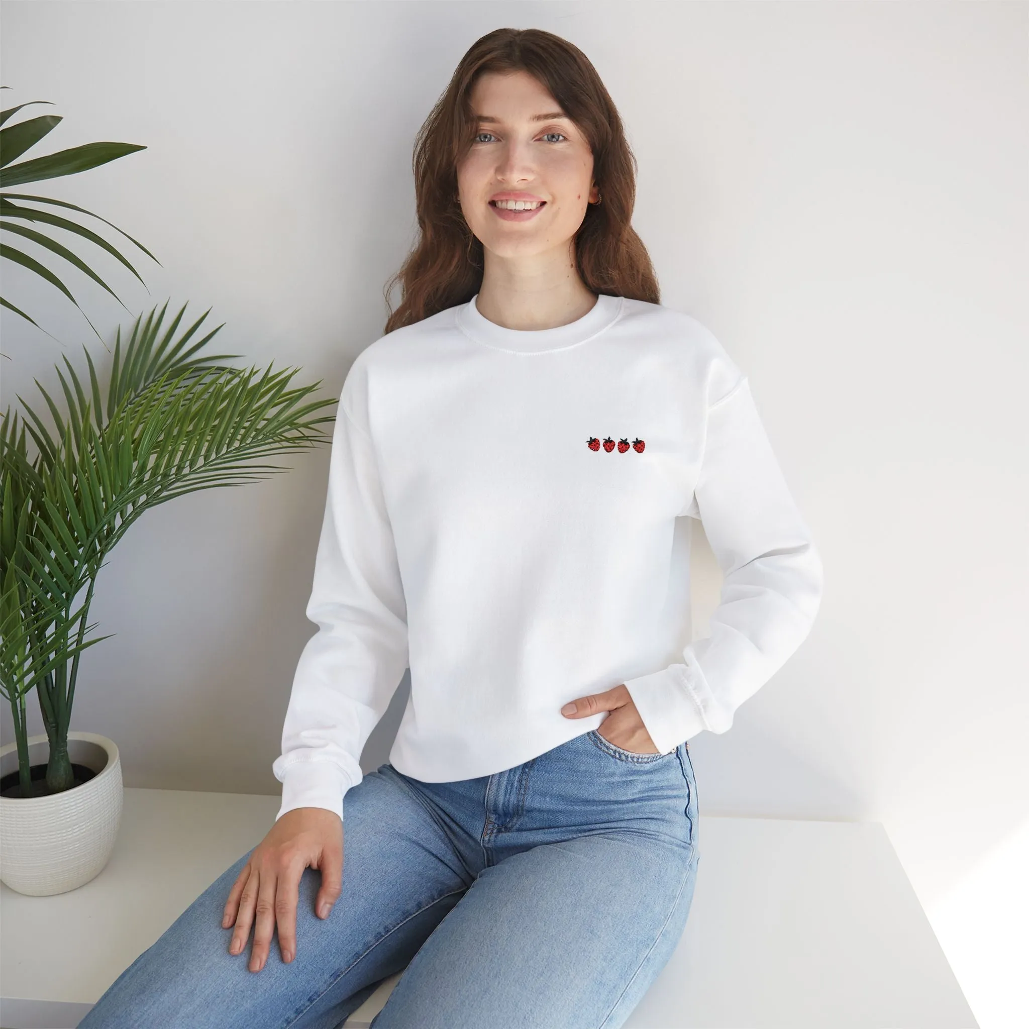 Strawberry Crewneck Sweatshirt - Unisex