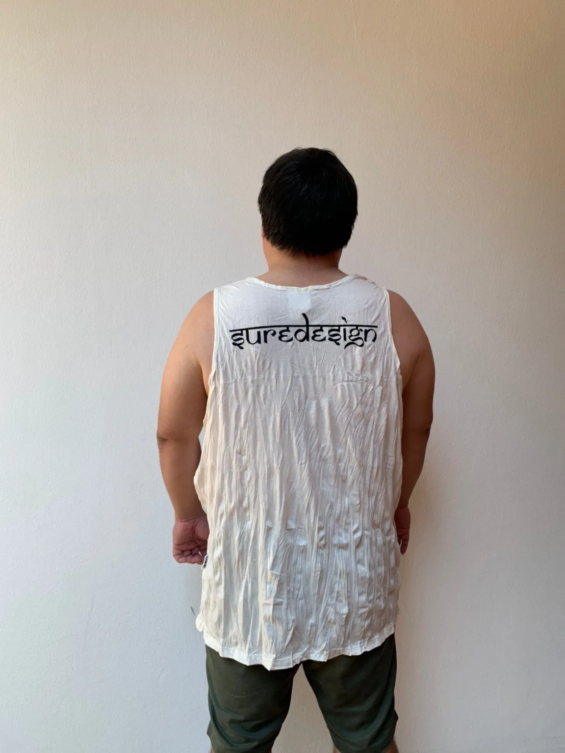 Sure Design Men's Big Ohm Tank Top White
