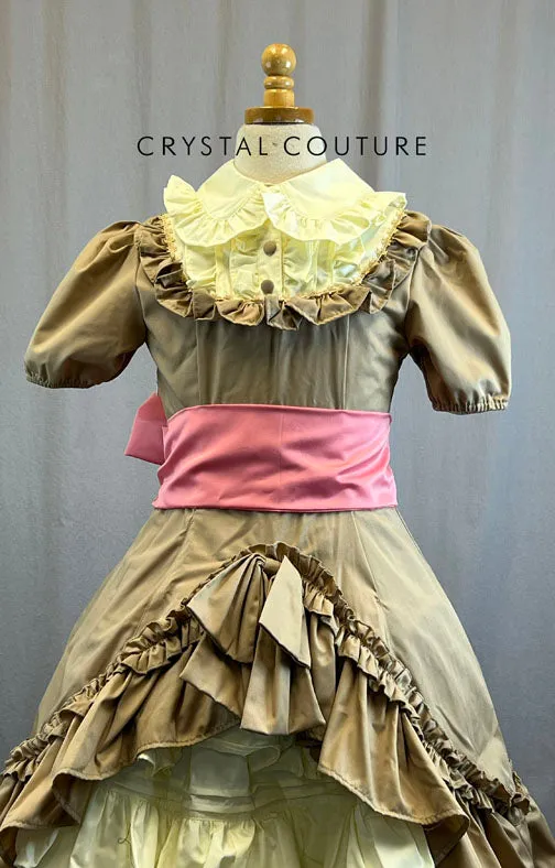 Tan 1950s Inspired Dress