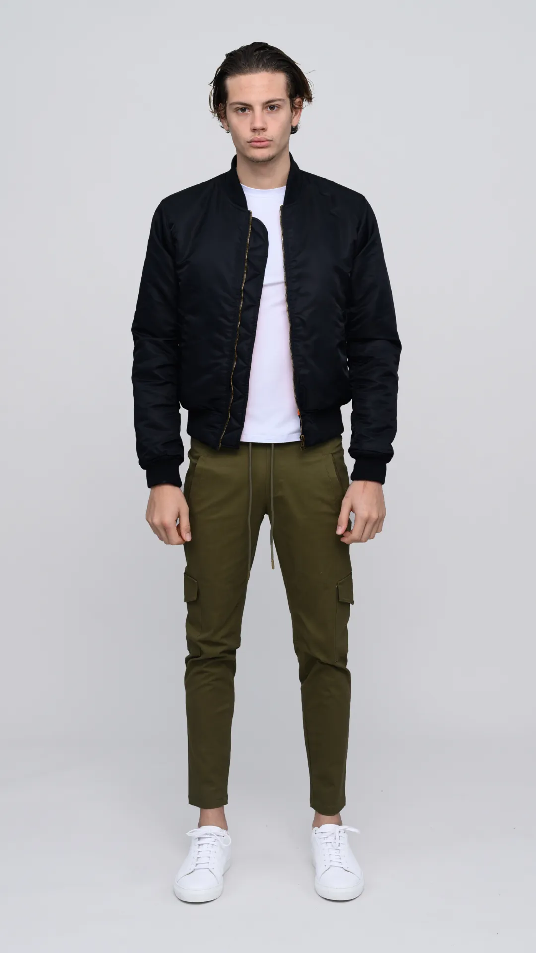 The ESNTLS Black Bomber Jacket