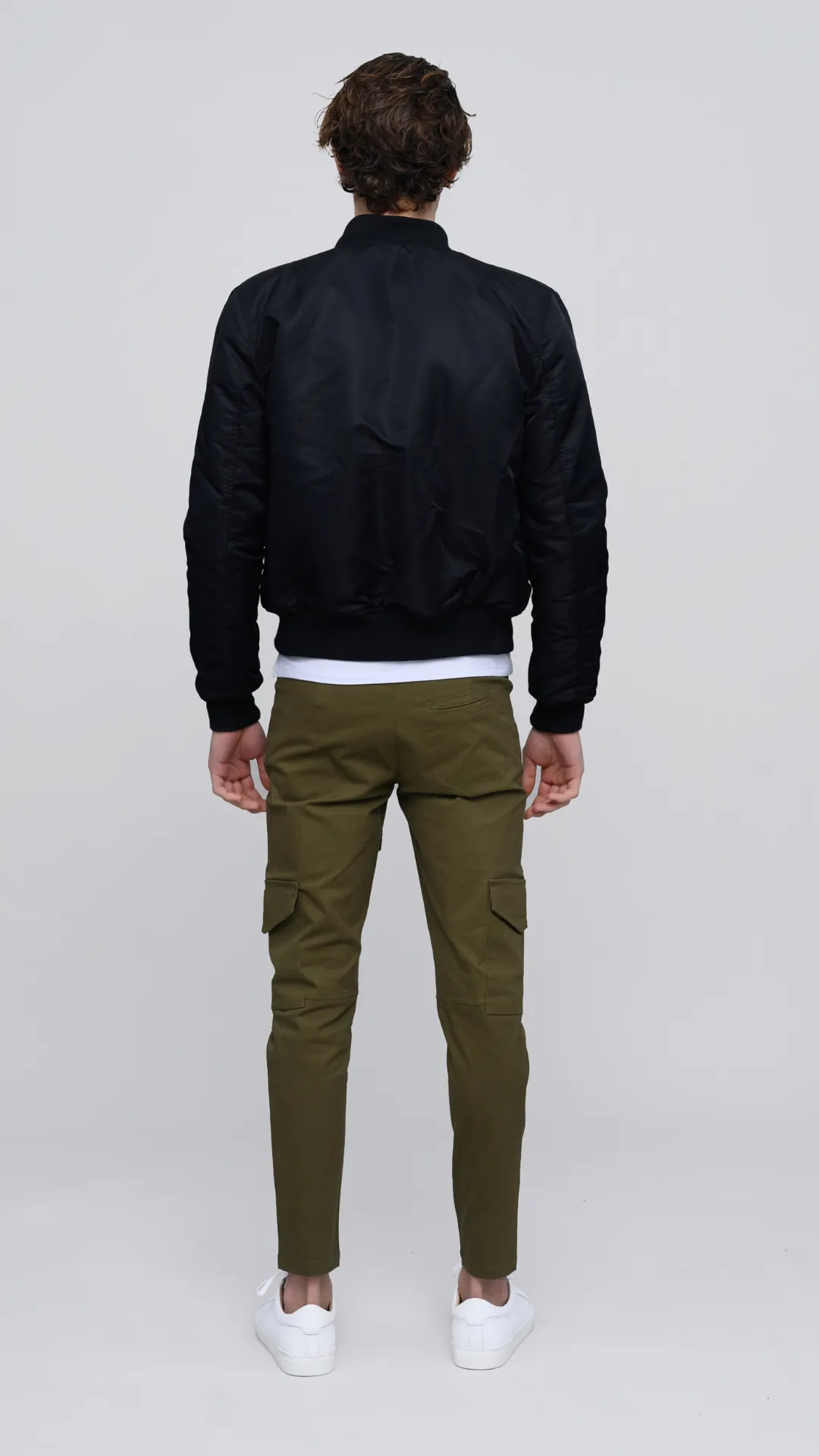 The ESNTLS Black Bomber Jacket