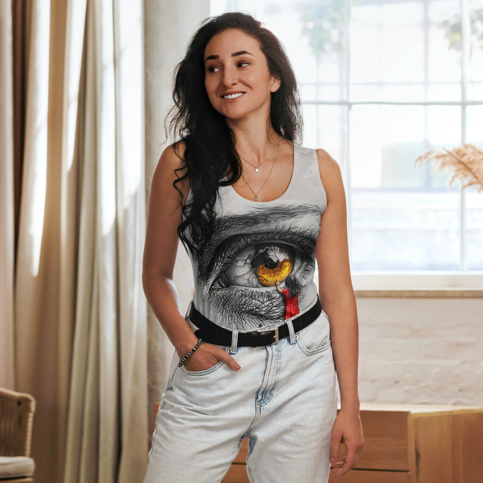 Through My Mother’s Eyes: Reflected Sublimation Cut & Sew Tank Top