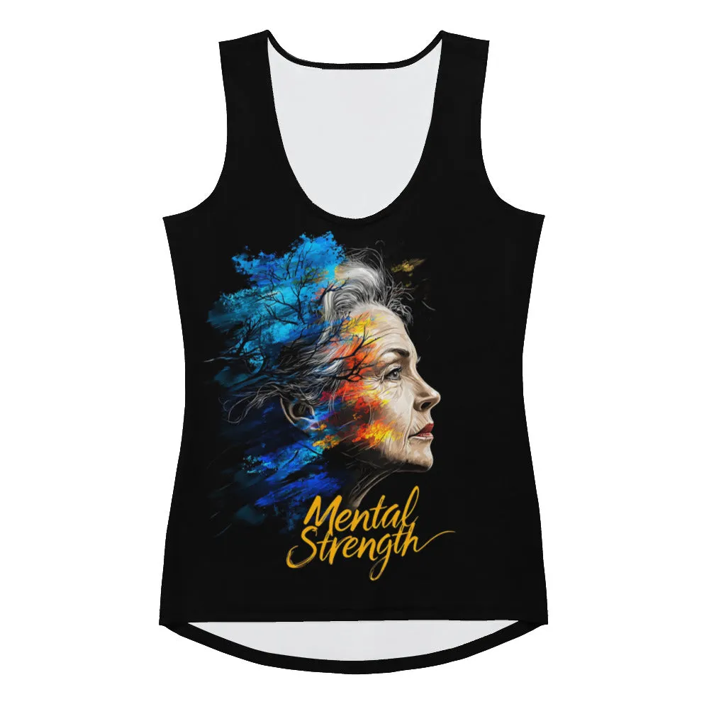 Unshakable Grace: The Art of Mental Strength Sublimation Cut & Sew Tank Top