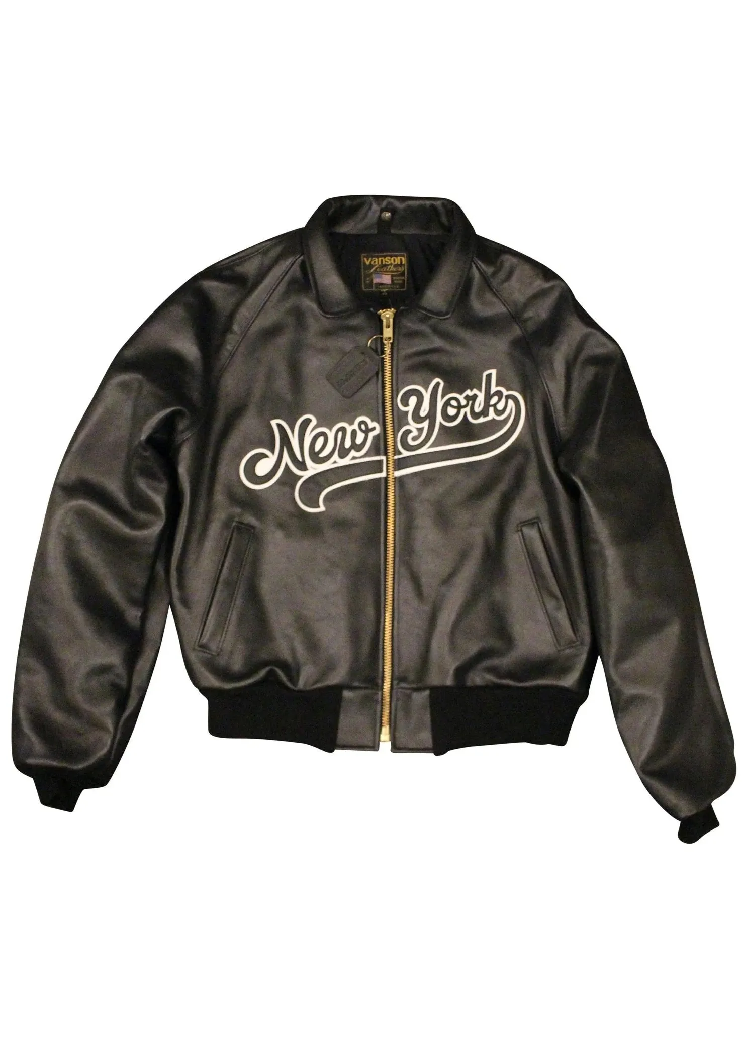VANSON LEATHERS | NEW YORK BOMBER JACKET | 4-12 WEEKS PRODUCTION