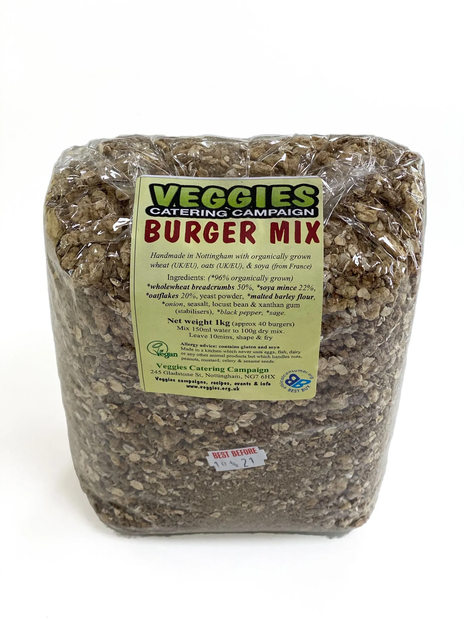 Veggies Vegan Burger Mix 1kg