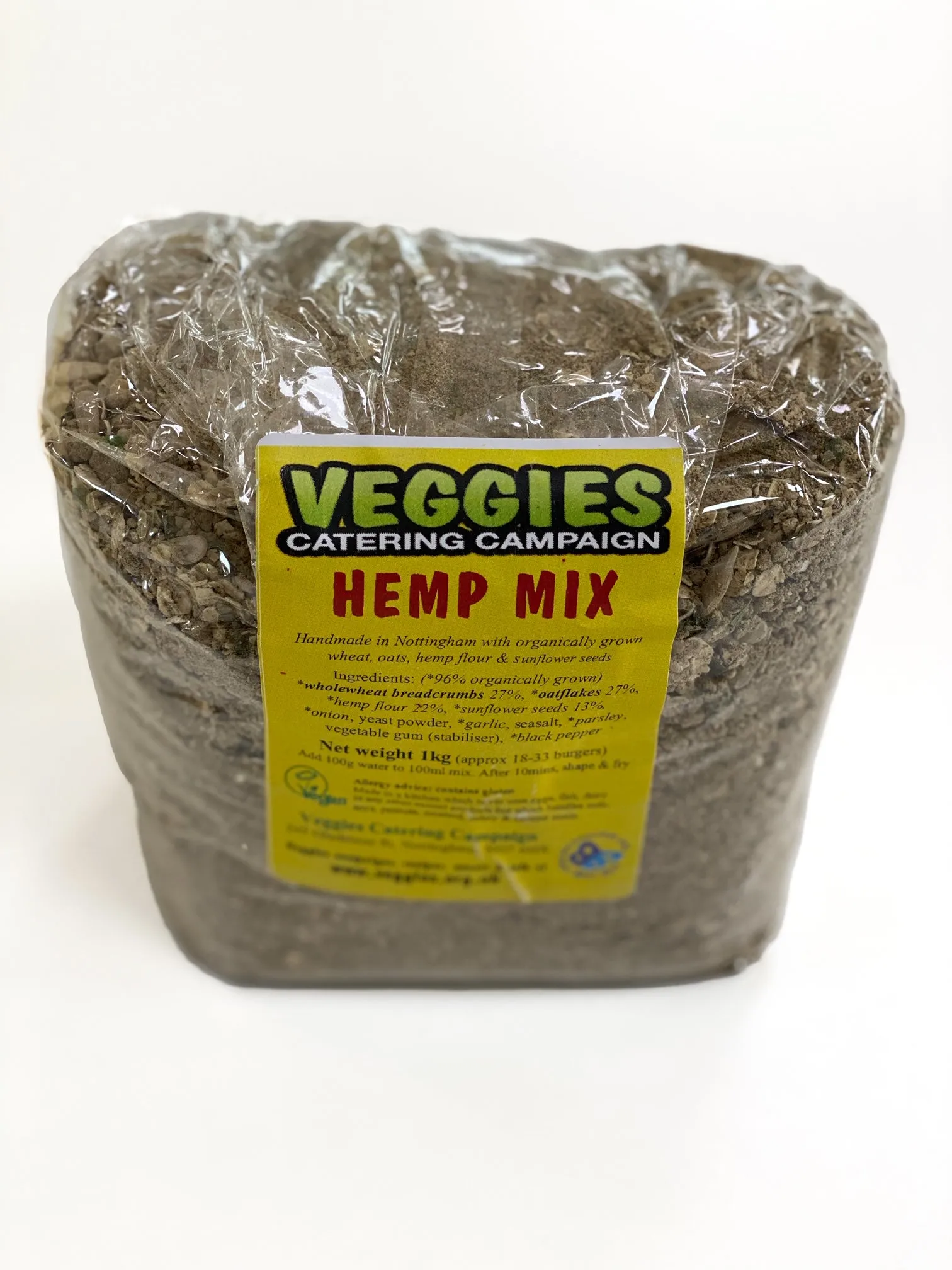 Veggies Vegan Hemp Burger Mix 1kg
