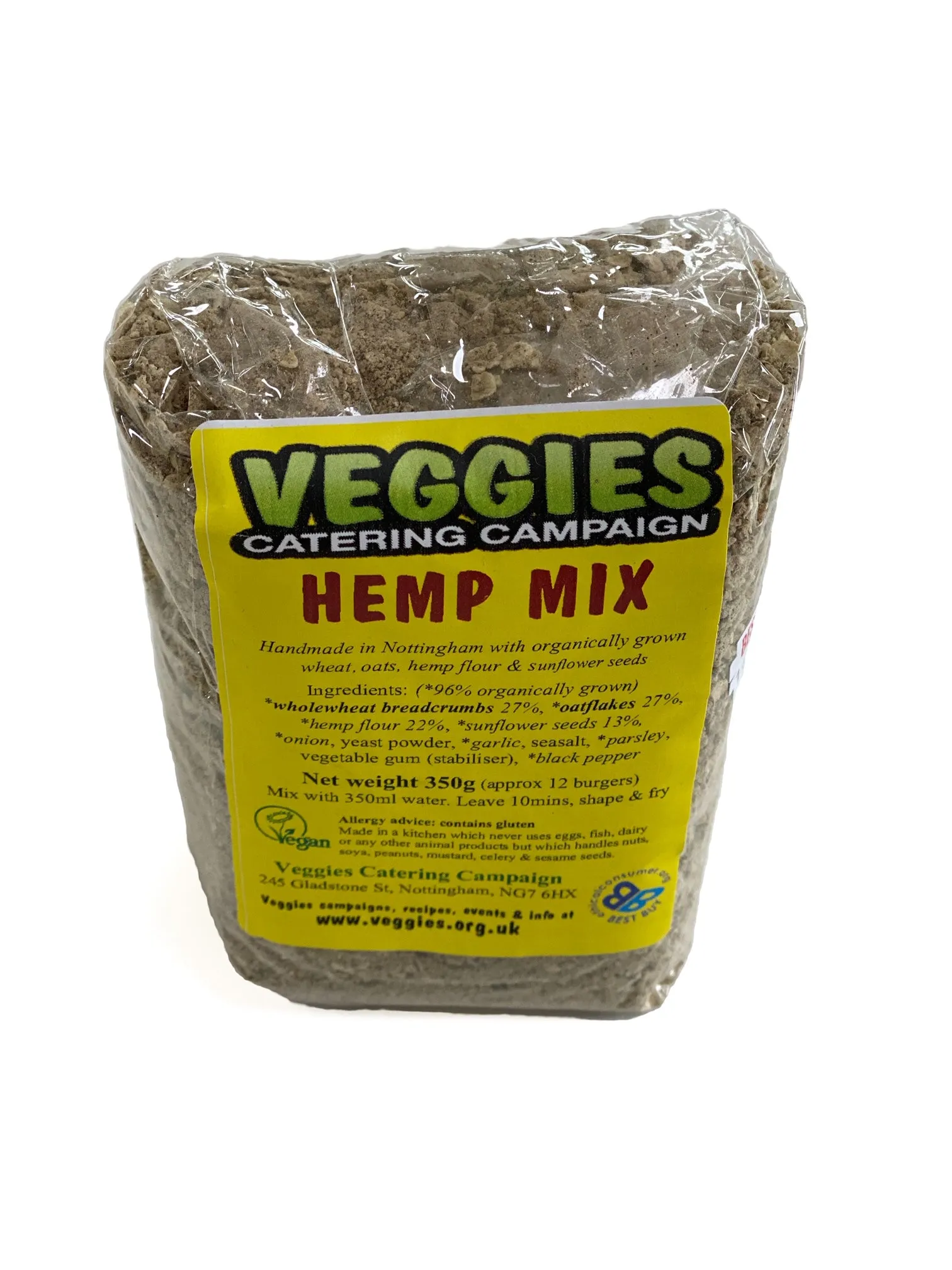 Veggies Vegan Hemp Burger Mix 350g