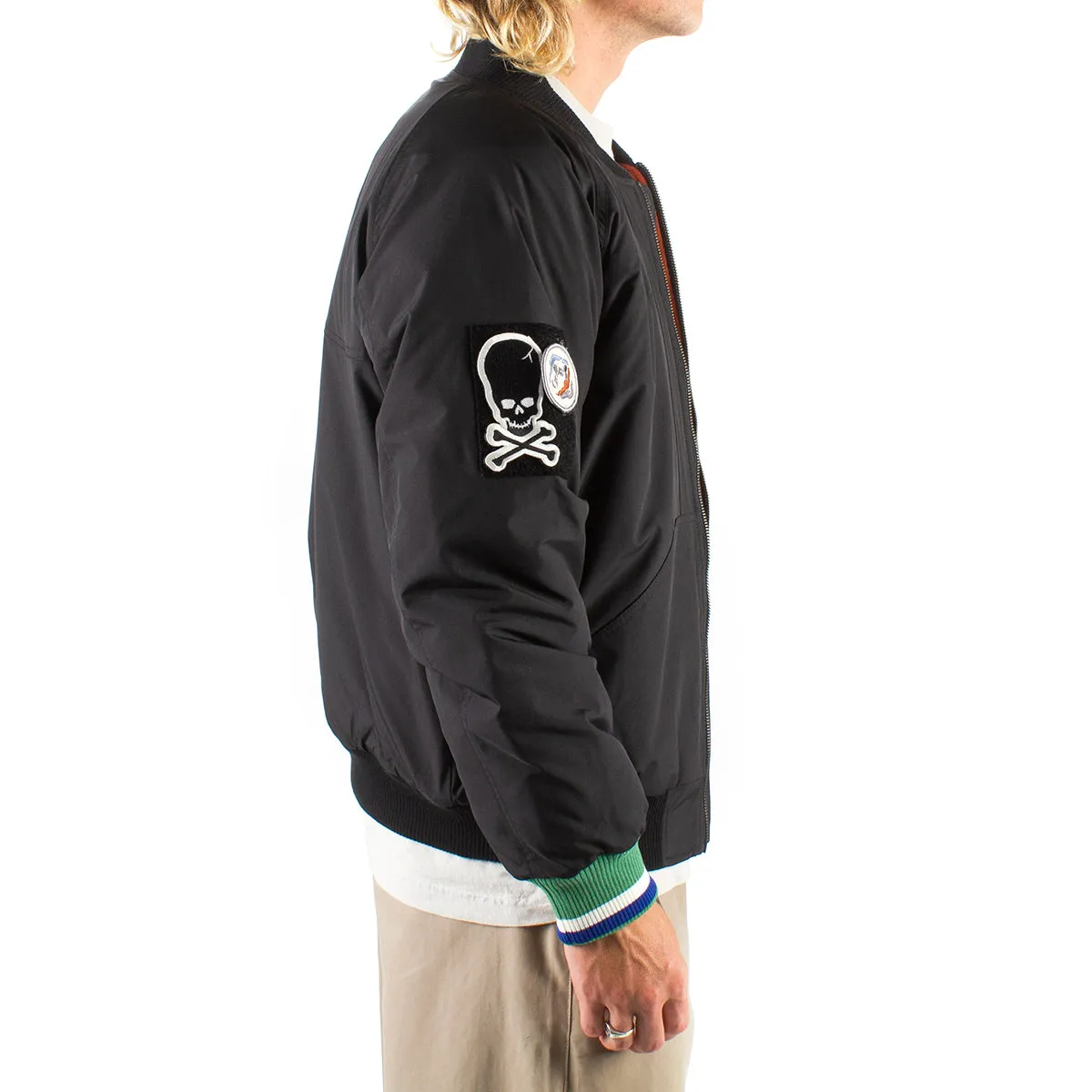 Velcro Patch Bomber Jacket