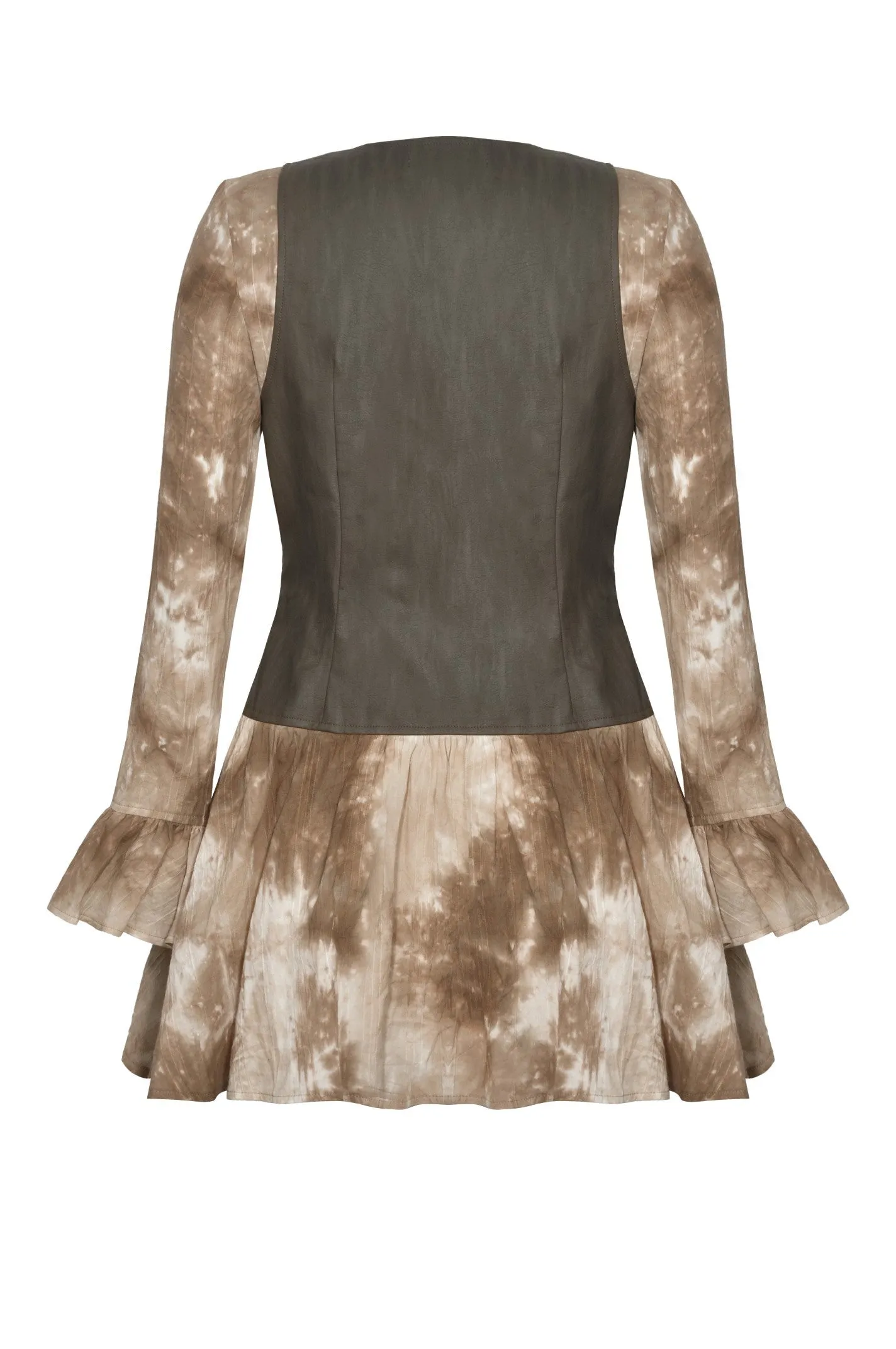 Vintage Steampunk Tie-Dye Dress DW1038