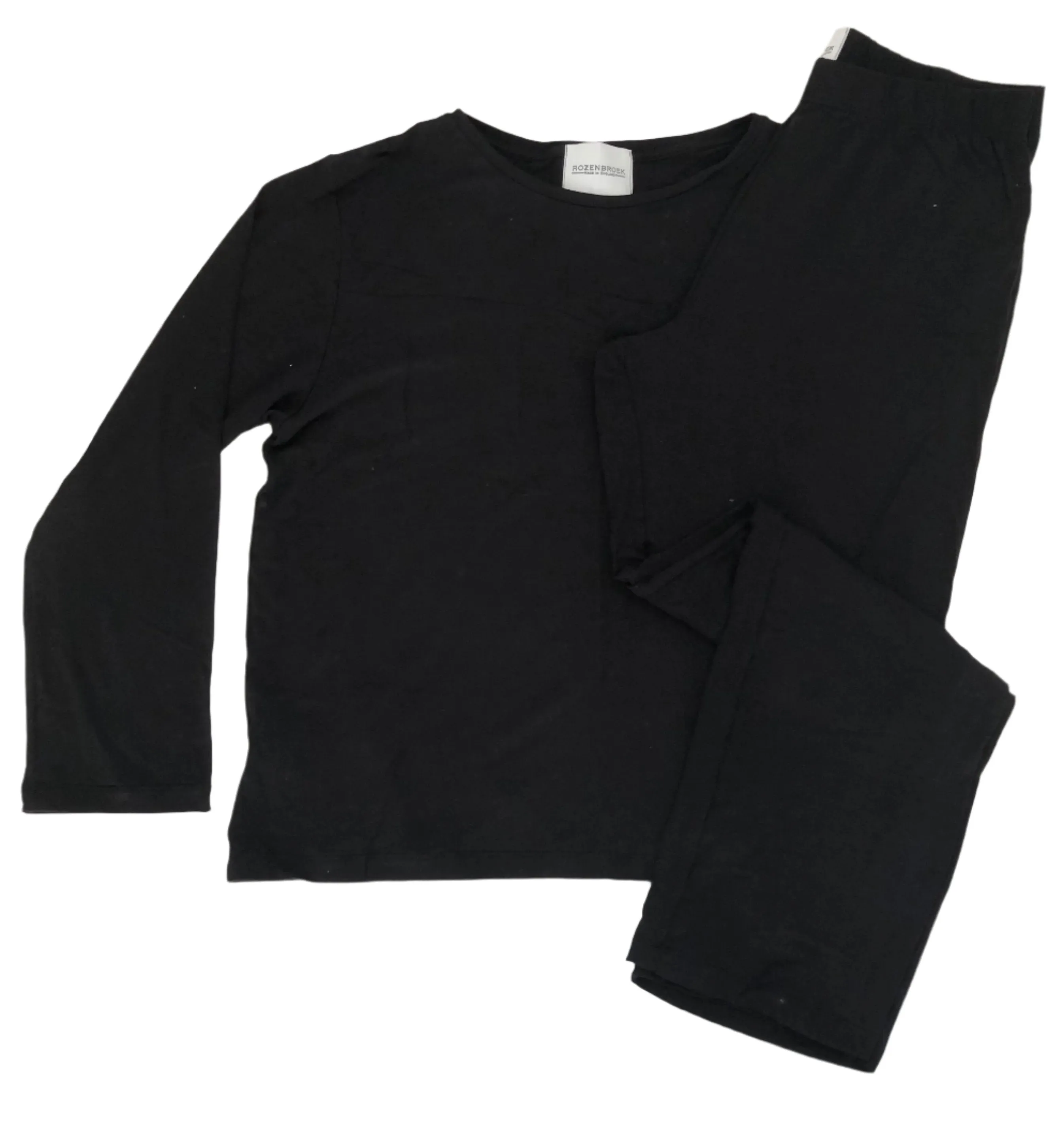 Women's black pants & long sleeve t-shirt set