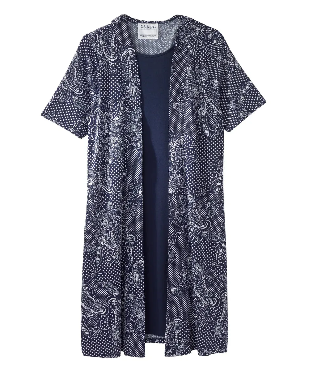 Women’s Open-Back Adaptive Stylish Twofer Dress